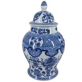 Large Chinese Porcelain Covered Jar