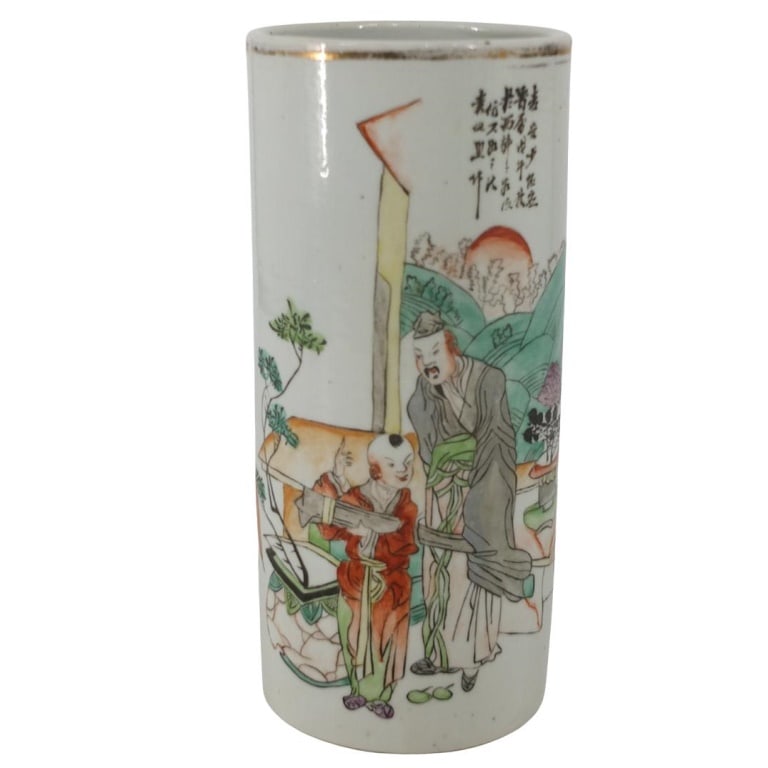 Antique Chinese Porcelain Hat Stand (1 of 3)