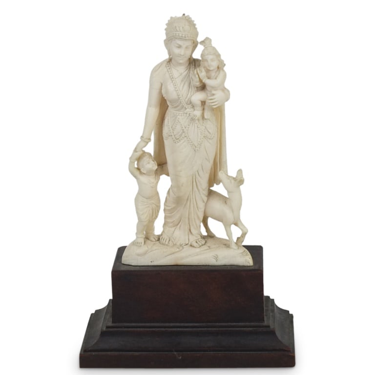 19th C. Thai Carved Figural Group (1 of 5)