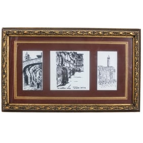 Vintage Judaic Holy City Porcelain Titles