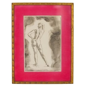 Mid Century Etching and aquatint on Paper