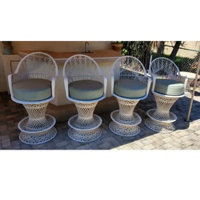 Set of Russell Woodard Bar Stools