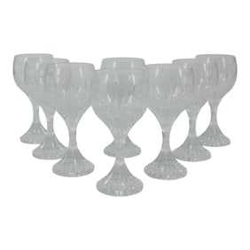8 Baccarat Crystal "Massena" Water Goblets