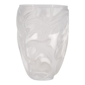Lalique "Martinets" Crystal Vase