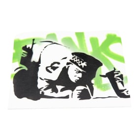 Attr To Banksy, Spray Paint/Canvasboard Dismaland