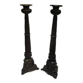 Pair of Maitland Smith Candle Holders