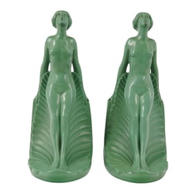 Vintage Frankart Art Deco Maidens Bookends