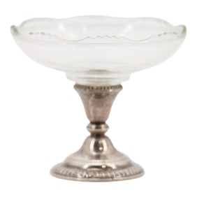 Frank M. Whiting Sterling / Glass Compote