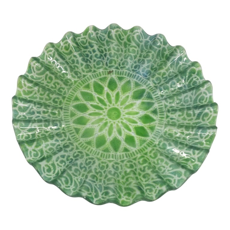 Sydenstricker Art Glass Plate (1 of 4)