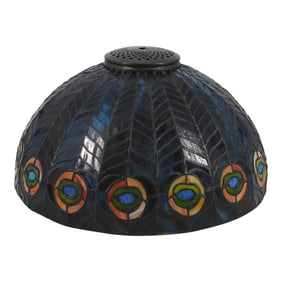 Vintage Tiffany Style Leaded Lamp Shade