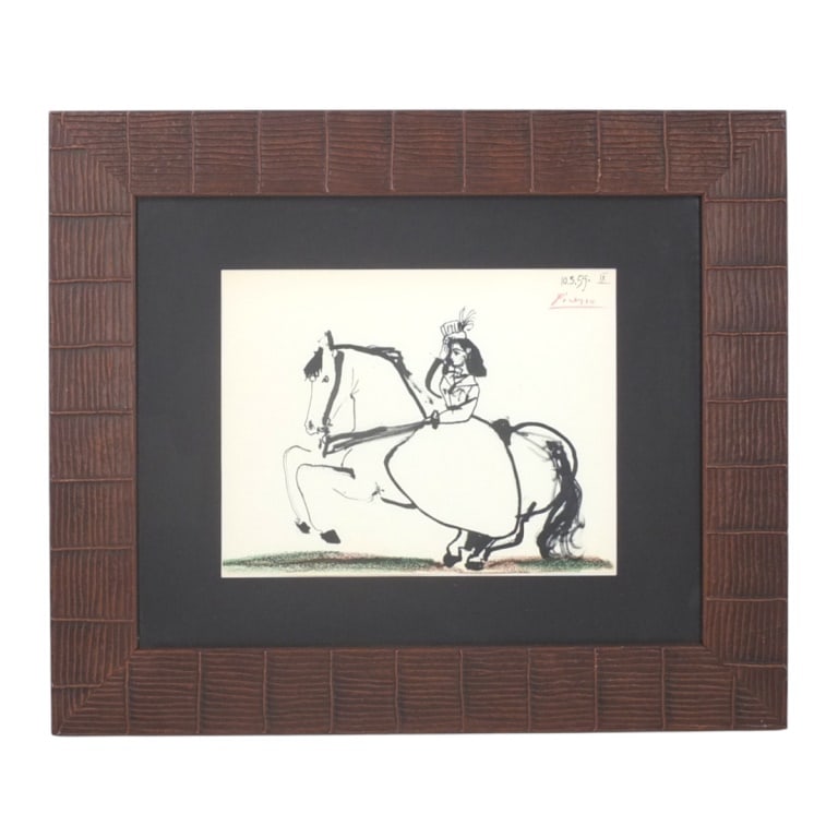 Picasso Offset Lithograph 'Equestrian on Horse" (1 of 4)