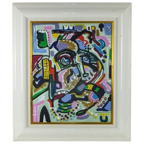 Modernist American School Oil on Canvas