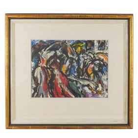 Style: Martin Lukac (Born 1989) Gouache on Paper