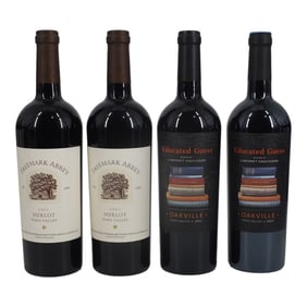 (4) Napa Valley Merlot & Cabernet Sauvignon