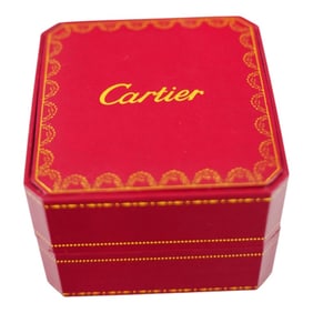 Cartier Embossed Red Leather Bracelet Box