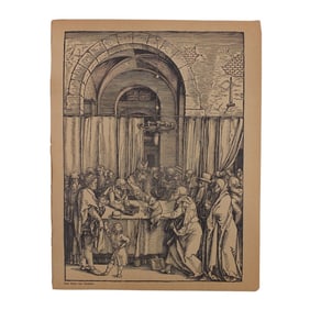 After: Albrecht Durer Woodcut "Saint Joachim"