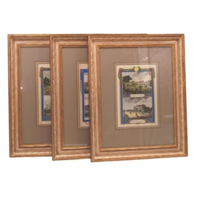 Grouping of 18th Century Hand Colored Engravings
