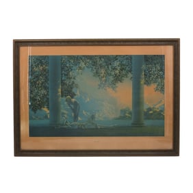 Framed Maxfield Parish Lithograph "Daybreak"