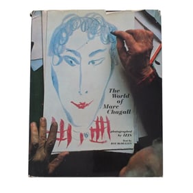 Marc Chagall Signed Book with Drawing