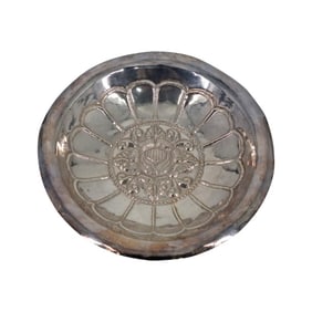 Vintage 900 Silver Repousse Bowl