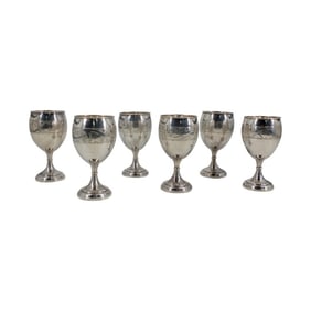 6 Medina Bogota Sterling Chalice Cups