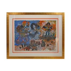 Theo Tobiasse (1927 - 2012) Lithograph