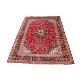 LARGE Persian Kashan Wool Rug