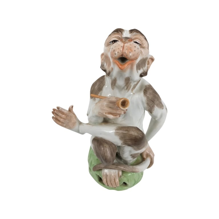 Vintage Dresden Porcelain Monkey Figure (1 of 8)