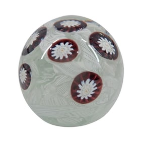 Large Murano Art Glass Paperweight