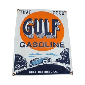 Porcelain Metal Sign "That Good Gulf Gasoline"