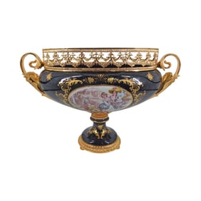 Large Limoges France Porcelain Centerpiece