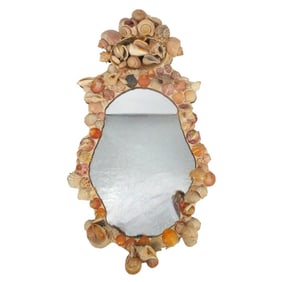 Vintage Natural Seashell Mirror