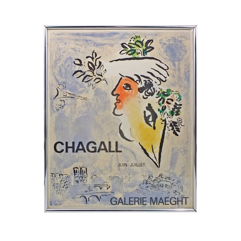Chagall Exhibition Poster "Le Ciel Bleu" (1 of 3)