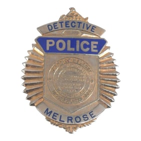 Melrose Police Detective Badge