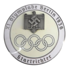German WWII 1936 Berlin Summer Olympics Badge