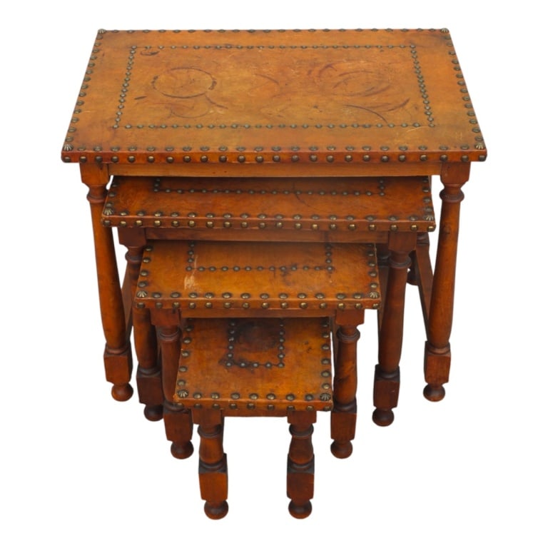 Early 20th C. Spanish Revival Nesting Tables (1 of 6)