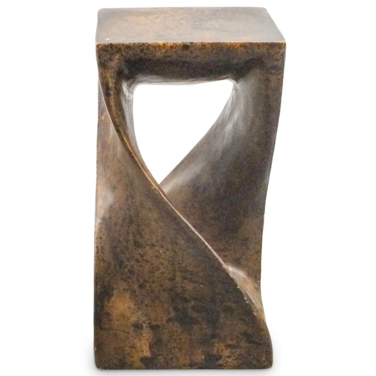 Vintage Hand Carved Stool / Side Table (1 of 3)