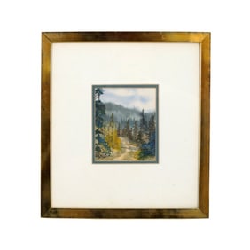 20th C. American School Watercolor on Paper