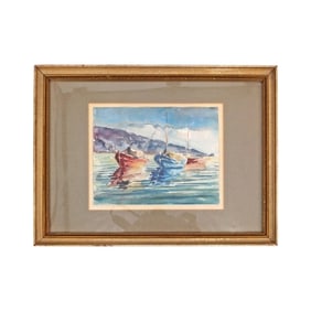 Early 20th C. Continental School Watercolor