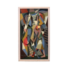 Attr Gerald Coarding Oil/Canvas "Figural Abstract"