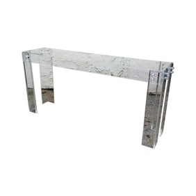 Circa 1970s Lucite Console Table