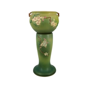 Roseville #302-8 pottery Jardiniere w/ Pedestal