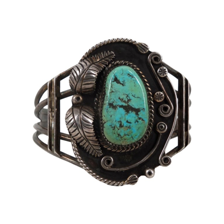 Phyllis Smith Navajo Sterling Turquoise Bracelet (1 of 5)