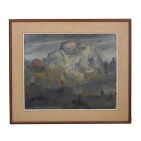 Philip Malicoat Oil on Canvas "Brittany Landscape"