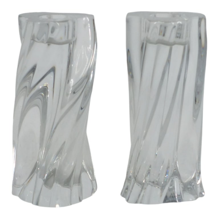 Pair Baccarat "Odilon" Twist Candlesticks (1 of 4)