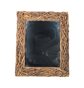 Vintage Driftwood Framed Mirror