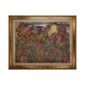 Gilberto Marino Oil on Canvas "Still Life of Fruit