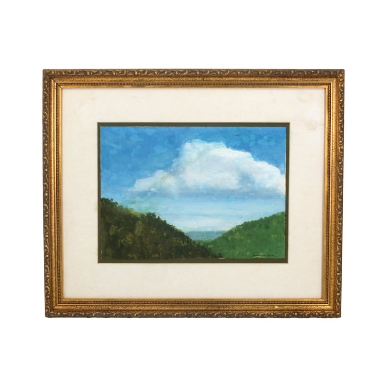 Attr: Jean Isy de Botton Watercolor "Landscape" (1 of 4)