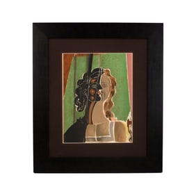 Georges Braque Lithograph Verve Figure de Fille