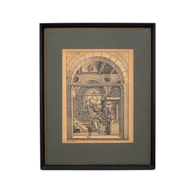 After: Albrecht Durer Engraving "The Annunciation"